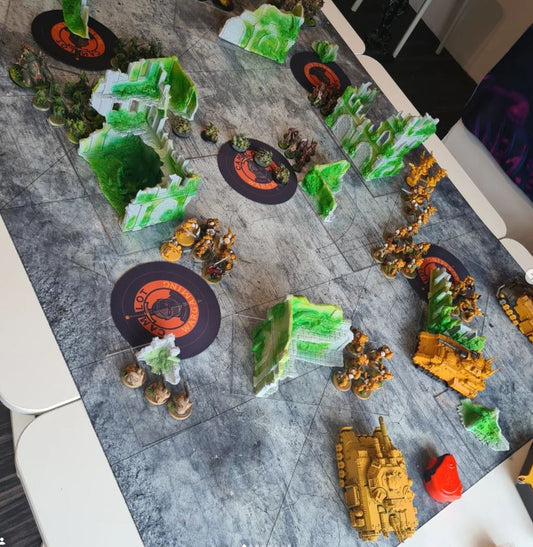 Warhammer mats 60x44 inches cloth hemmed