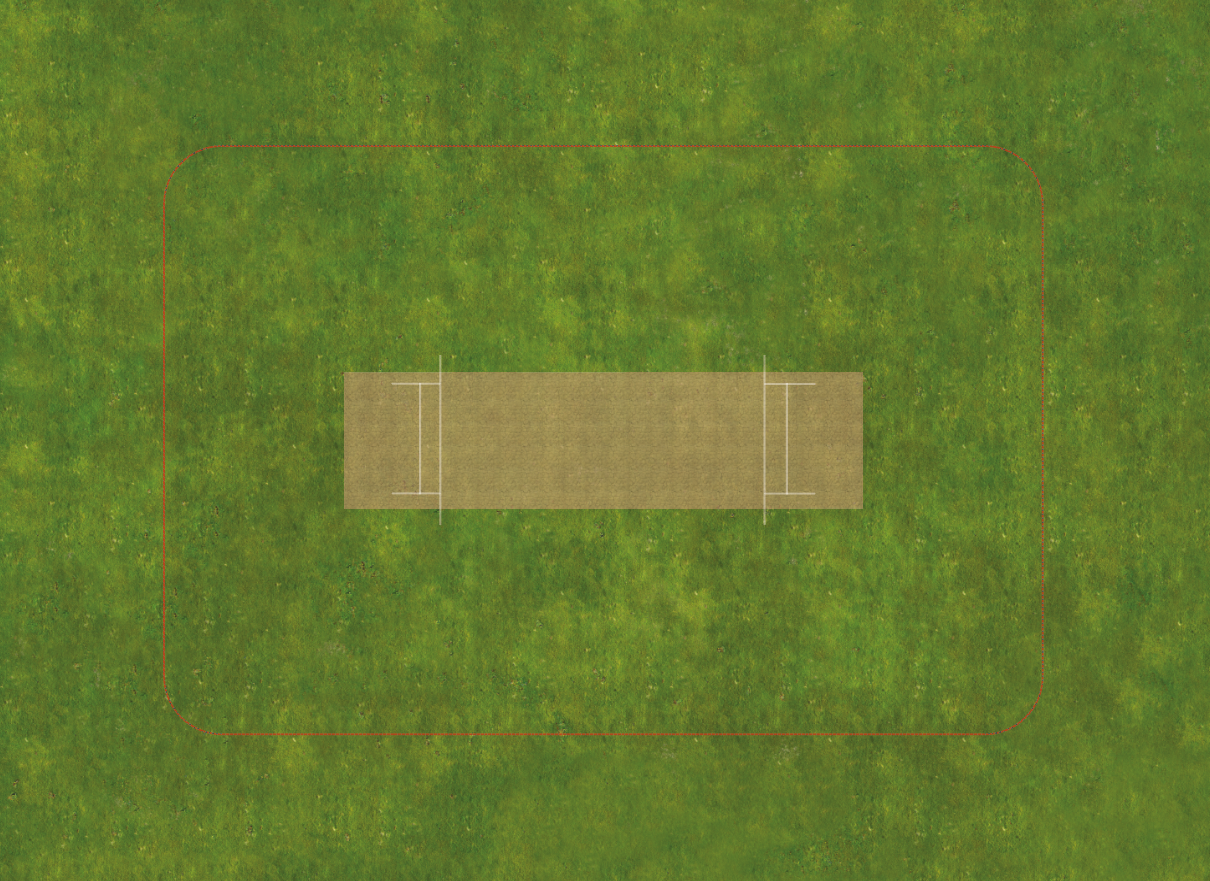 Subbuteo cricket pitch