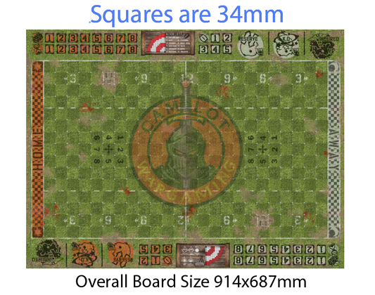 Blood bowl pvc mat